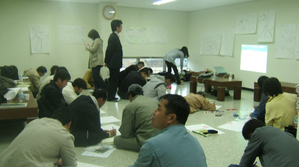 마을대회_6분과_마을발전계획도 분과 실습장면