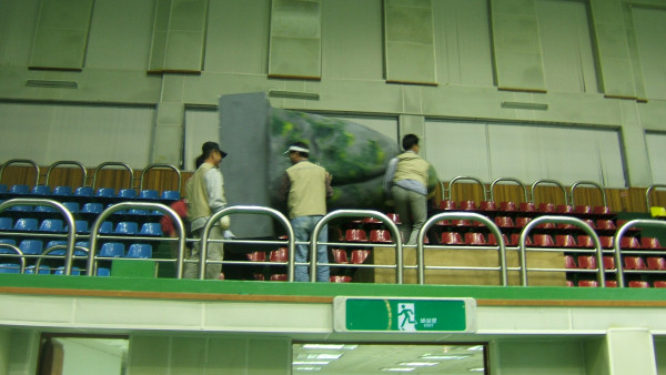 마을간사 준비작업 광경